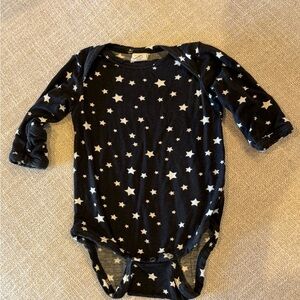 Larkspur Starry Night Black and White Baby Onesie